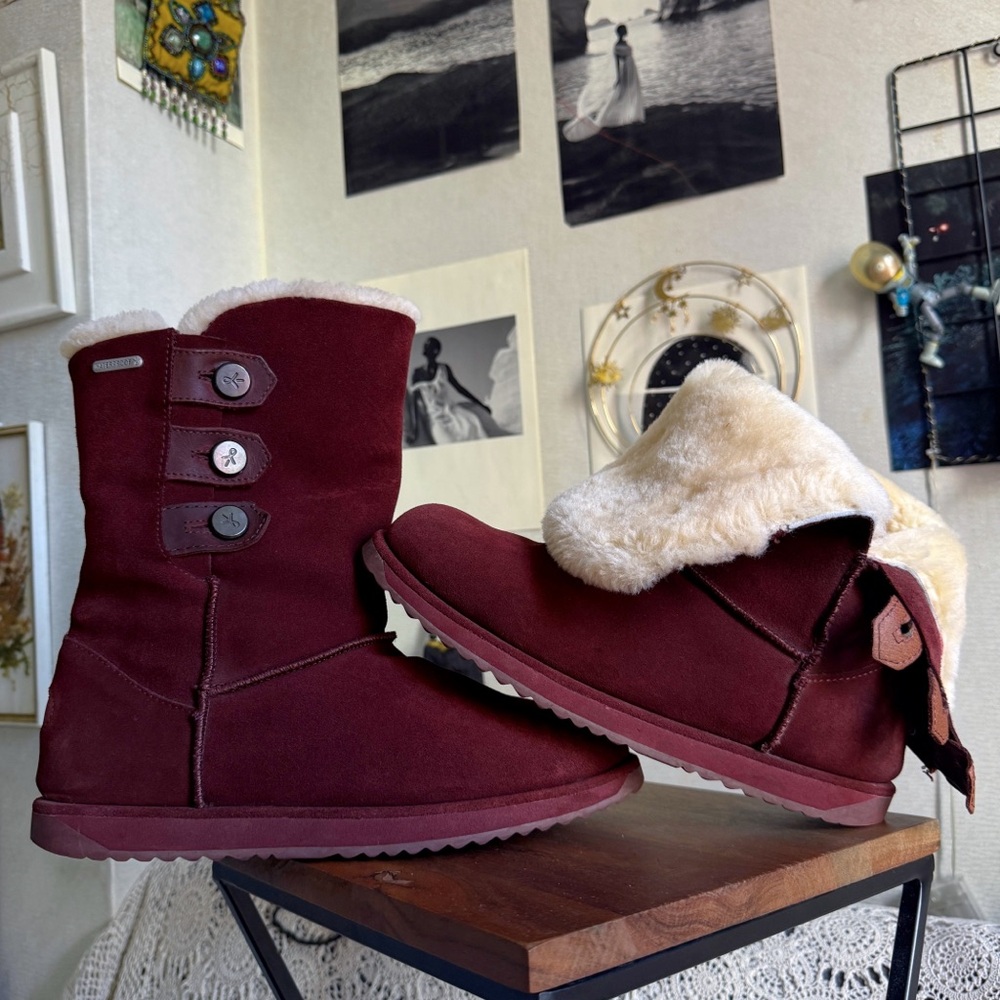 EMU Australia waterproof Ugg Burgundy winter boots